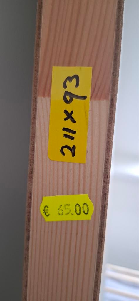 Stompe deur 211x93 cm - lichte beschadiging, Doe-het-zelf en Verbouw, Deuren en Horren, Ophalen