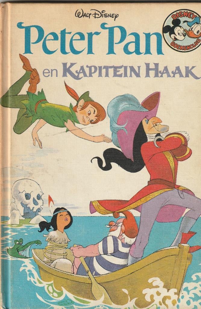 Peter pan en kapitein haak walt disney jaren 70 boekje, Ophalen of Verzenden, Gelezen, Fictie algemeen