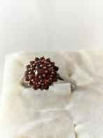 Prachtige antieke zilveren Boheems granaten Ring, Sieraden, Tassen en Uiterlijk, Antieke sieraden, Verzenden, Zilver, Ring