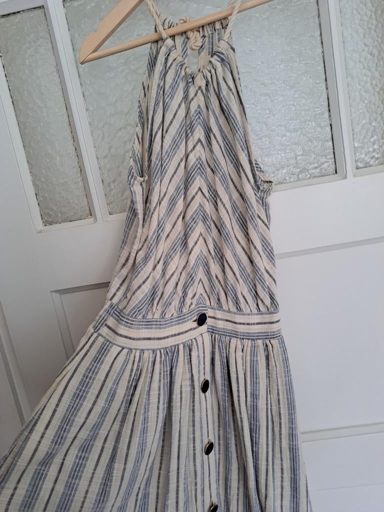 Louizon halter gestreepte midijurk - Maat 40, Maat 38/40 (M), Louizon, Overige kleuren, Ophalen of Verzenden