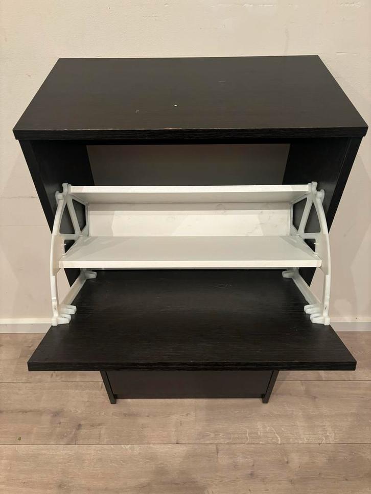 Ikea Bissa Schoenenkast - Zwartbruin, 2 vakken, Huis en Inrichting, Kasten | Schoenenkasten, Zo goed als nieuw, Ophalen