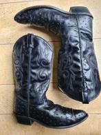 Old West cowboy boots mt 45. Western laarzen. Zwart, Ophalen of Verzenden, Zo goed als nieuw, Zwart, Hoge laarzen