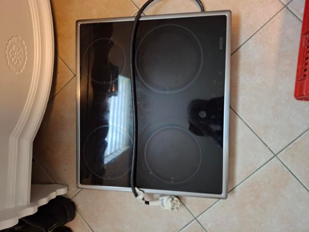 Bosch Inductiekookplaat 57x50 cm - Zwart, Witgoed en Apparatuur, Kookplaten, Gebruikt, Inbouw, Inductie, 4 kookzones