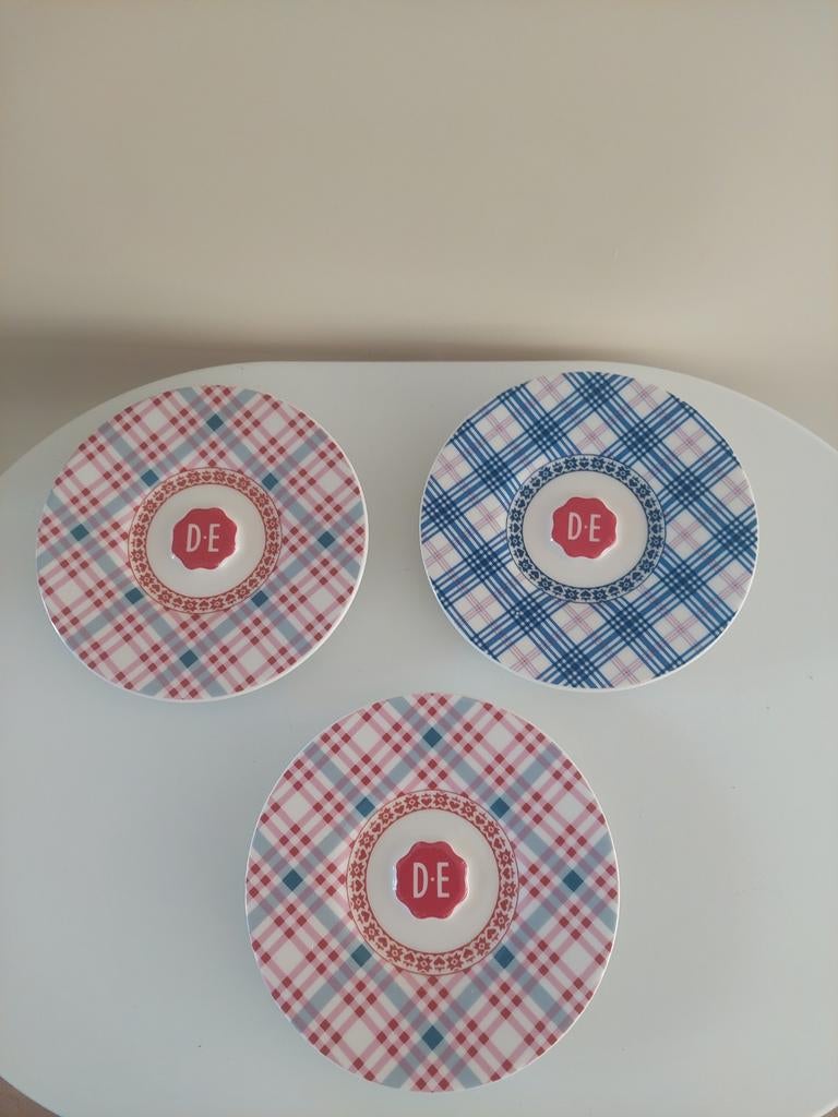 Hylper Heritage 3 schotels Douwe Egberts, Ophalen of Verzenden, Glas of Kopje
