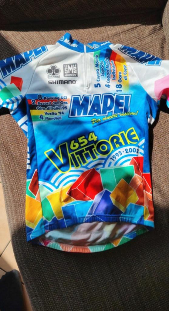 Wielershirt Mapei 654 Vittorie 1993 - 2002, Ophalen of Verzenden, Zo goed als nieuw, Bovenkleding