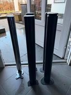 Diverse Tafelpoten - Zwart en Chroom, Huis en Inrichting, Tafelpoot, Gebruikt, 50 tot 100 cm, Rond