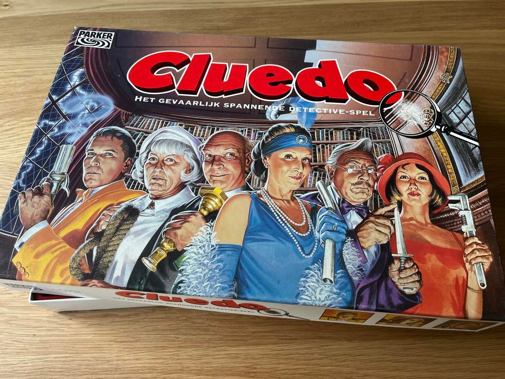 CLUEDO: Het Gevaarlijk Spannende Detective-Spel, Drie of vier spelers, Ophalen of Verzenden, Gebruikt