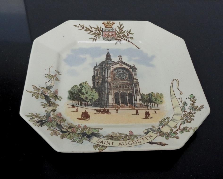 sarreguemines verzamel bord saint Augustin, Ophalen of Verzenden, Zo goed als nieuw, Bord(en), Overige stijlen