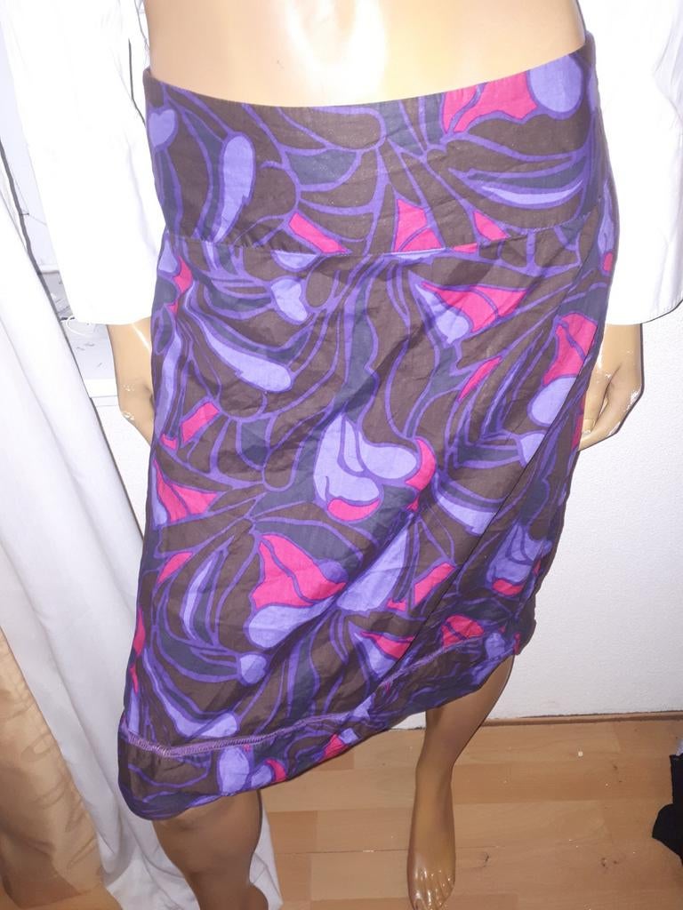 Paars/bruine rok met patroon van sandwich maat 36, Kleding | Dames, Rokken, Paars, Ophalen of Verzenden, Zo goed als nieuw, Maat 36 (S)