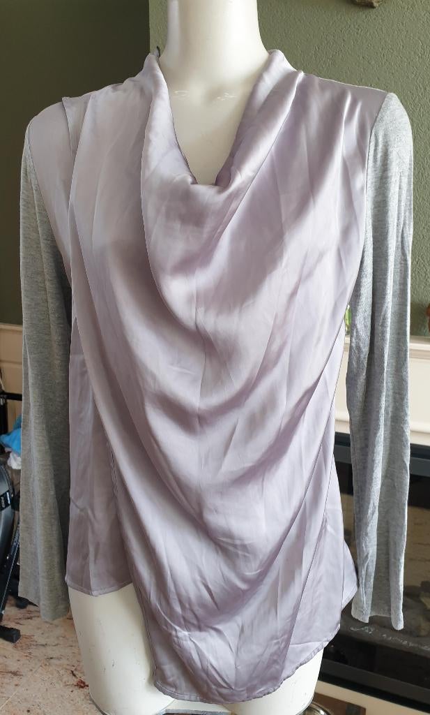 Sao Paulo mooie grijze top topje shirt 38 M, Maat 38/40 (M), Verzenden, Zo goed als nieuw, Lange mouw