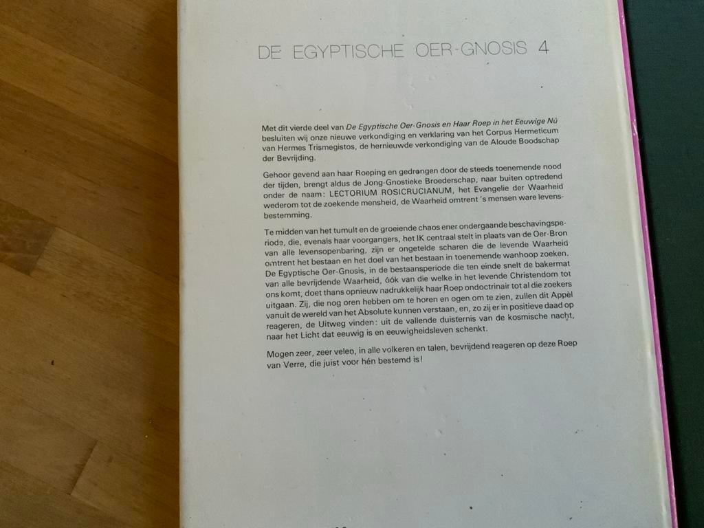 De Egyptische Oer-Gnosis - J. van Rijckenborgh (4 delen), Boeken, Esoterie en Spiritualiteit, Gelezen, Achtergrond en Informatie