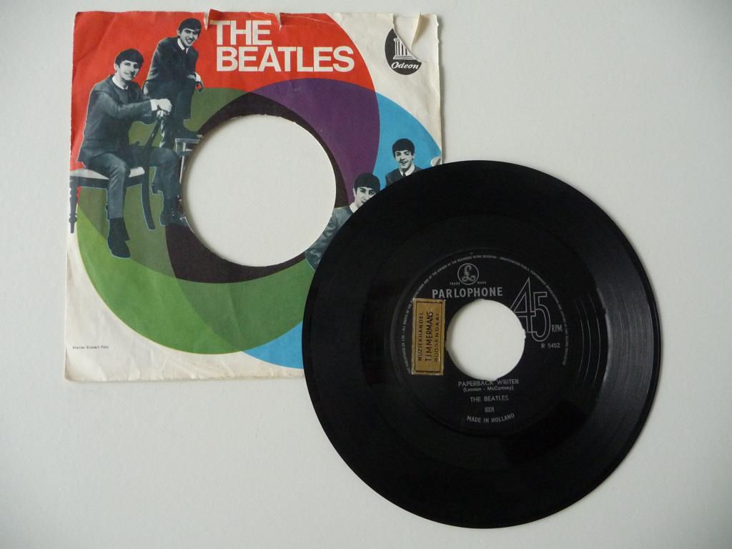 single THE BEATLES - PAPERBACK WRITER - Parlophone Rec. 1966, Cd's en Dvd's, Vinyl Singles, Gebruikt, 7 inch, Single, Ophalen of Verzenden