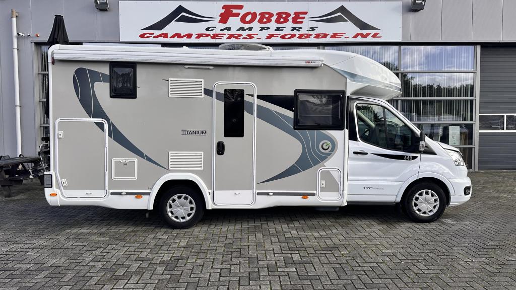 Nieuwstaat met 28dkm Automaat De Chausson Titanium 640 2020, Automaat, Ringverwarming, Ford, Diesel