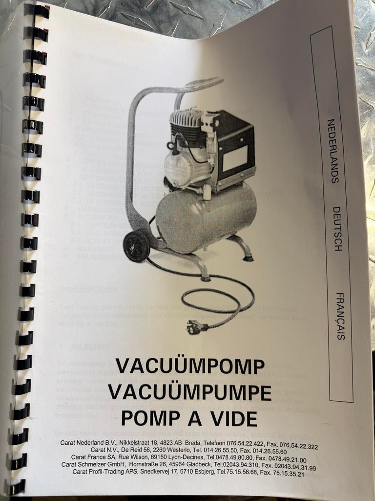 Vacuumpomp / decompressor, Ophalen, Gebruikt