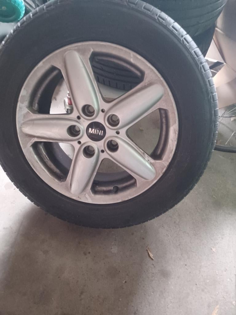 Mini Cooper velgen met banden, Ophalen of Verzenden