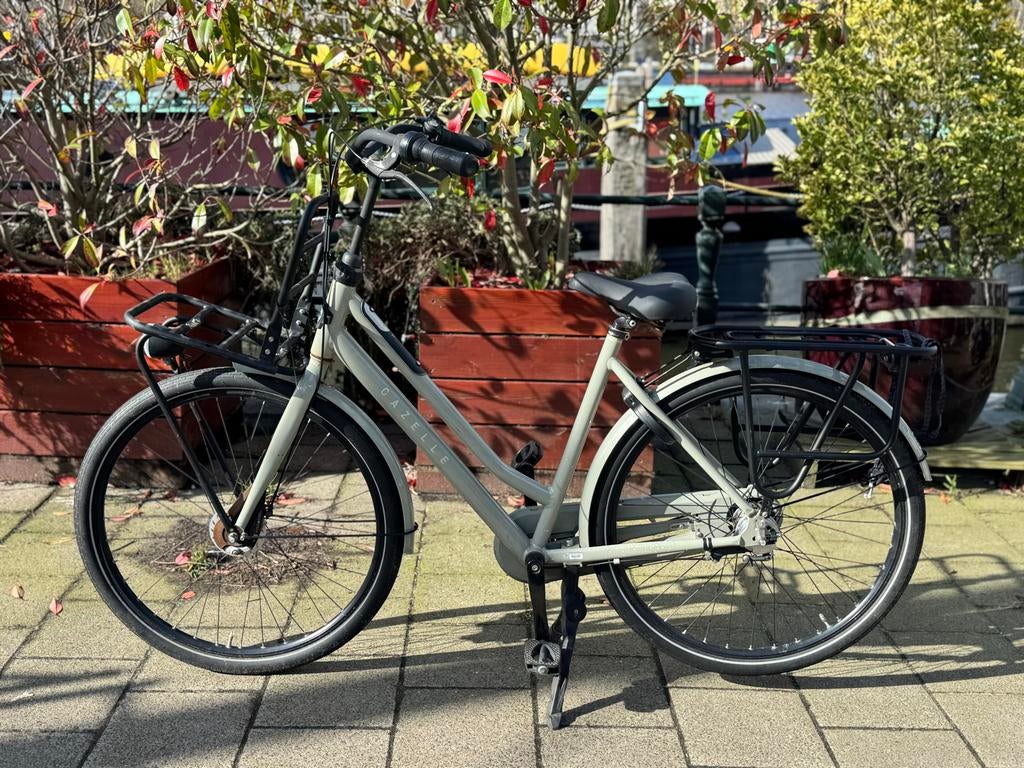 Mooie Gazelle damesfiets met voordrager Maat D54, Ophalen of Verzenden, Gebruikt, Gazelle, Versnellingen
