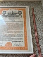 Historische aandelen: Amerikaans, Parijs, met coupons, Postzegels en Munten, Aandelen en Waardepapieren, Ophalen of Verzenden