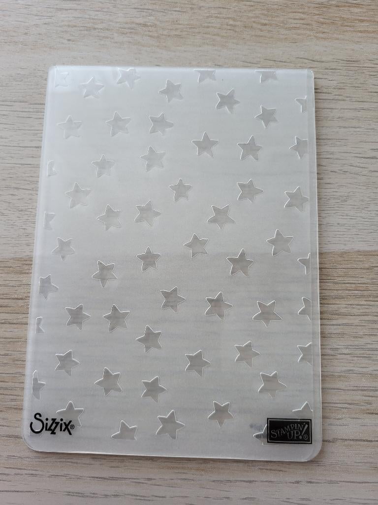 Sizzix Stampin Up Embossing Folder Stars, Hobby en Vrije tijd, Scrapbooking, Verzenden, Nieuw, Frame of Mal, Sizzix