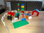 Lego duplo boerderij met dieren,  poppetjes, kruiwagen,, Ophalen, Duplo