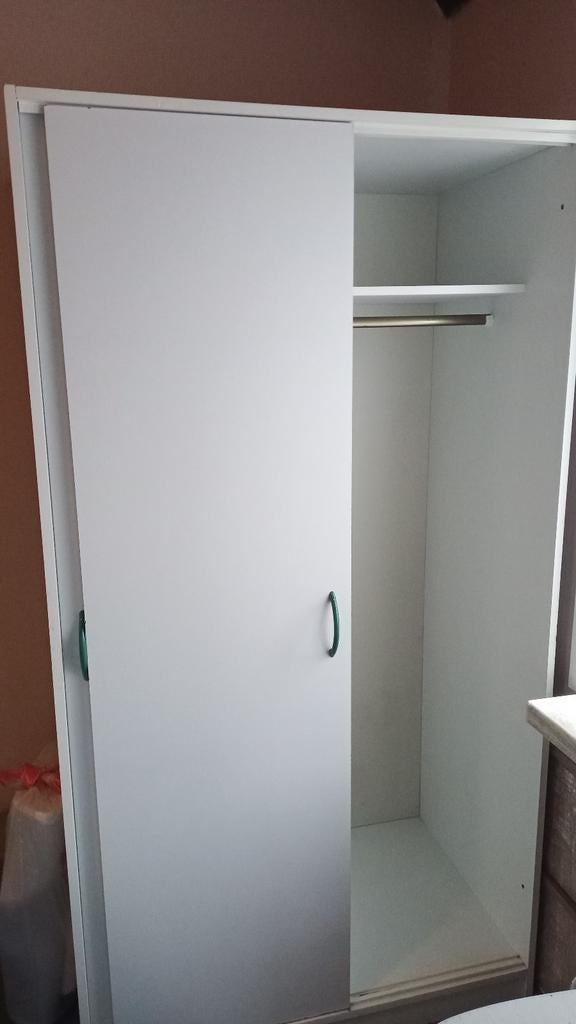 Kledingkast schuifdeuren, Huis en Inrichting, Kasten | Roldeurkasten en Archiefkasten, Ophalen, Gebruikt, 50 tot 100 cm, 150 tot 200 cm