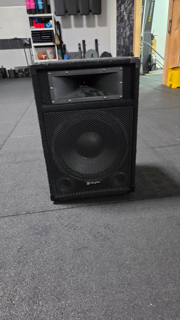 Skytec actieve en passieve speakerset - Goed werkend, Ophalen of Verzenden