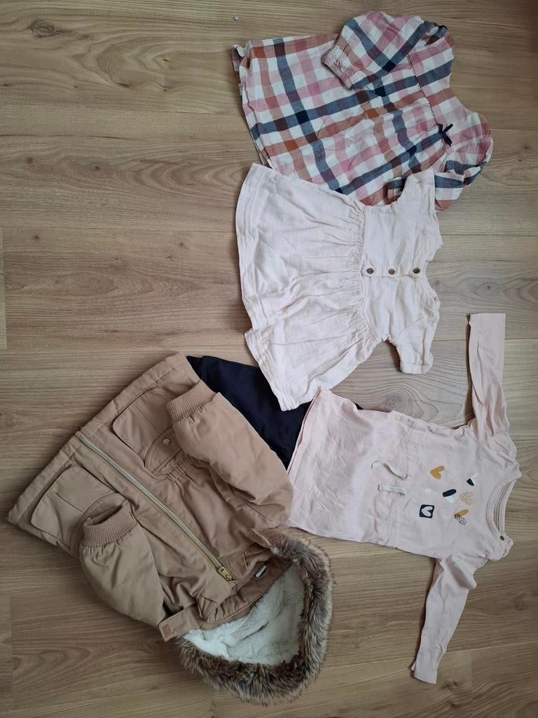 Kledingpakketje maat 74, inclusief prachtige jas, Ophalen of Verzenden, Zo goed als nieuw, Maat 74