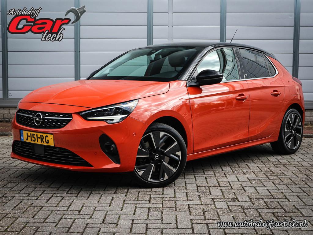 Opel CORSA-E Elegance 50 kWh | Clima | Cruise | Navi | Led |, Auto's, Opel, 330 km, 136 pk, Gebruikt, Zwart