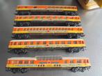Vijf wagons v lima ho apple-arrow.kleur oranje beige, Hobby en Vrije tijd, Modeltreinen | H0, Gelijkstroom, Wagon, Ophalen of Verzenden