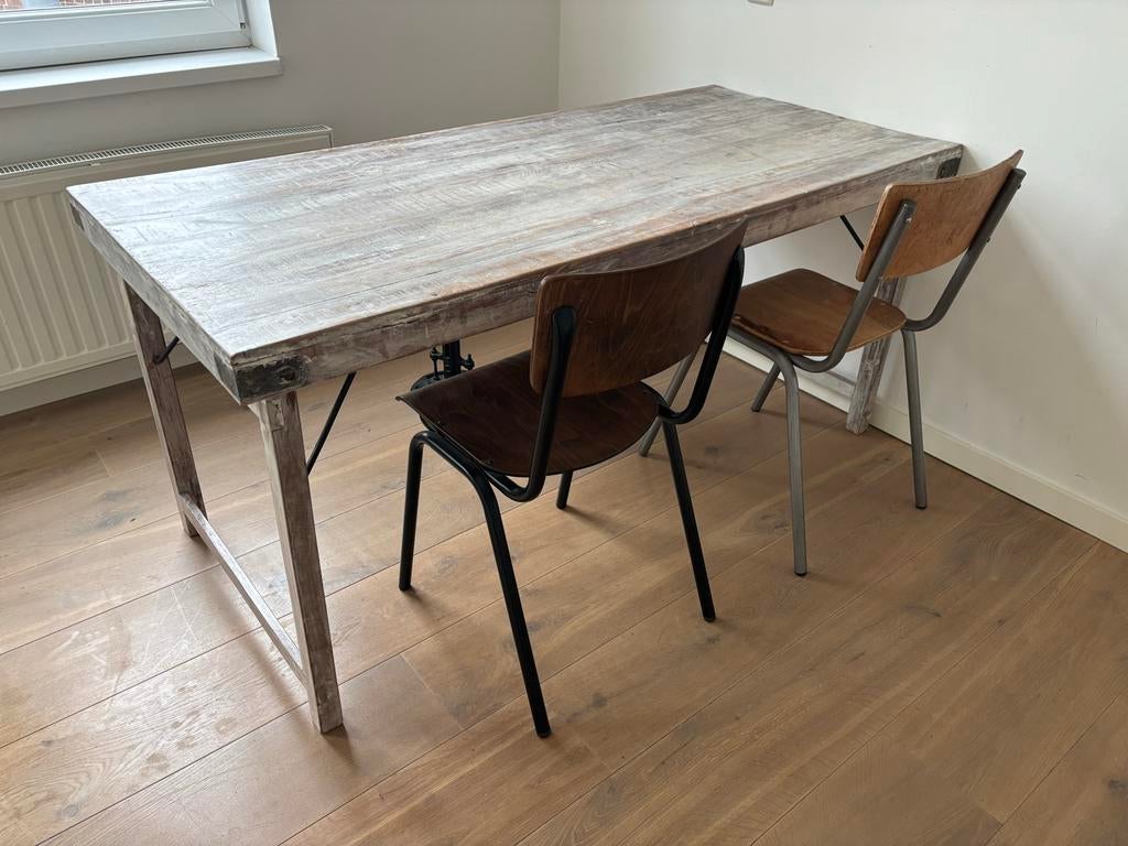 Markttafel uit India, Ophalen, Gebruikt, 50 tot 100 cm, 150 tot 200 cm