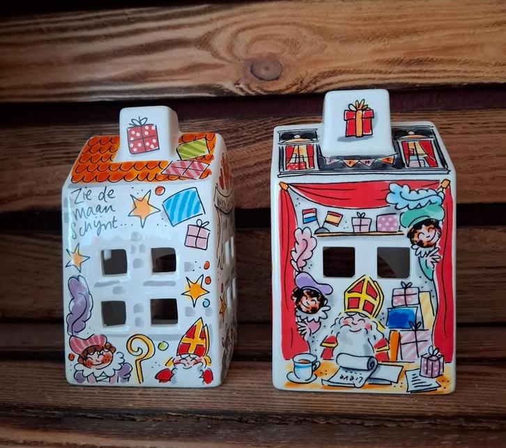 Blond Amsterdam lichthuisjes Sinterklaas, Diversen, Sinterklaas, Zo goed als nieuw, Ophalen