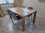 Tafel met 4 stoelen, Ophalen, Onbekend, 50 tot 100 cm, Zo goed als nieuw