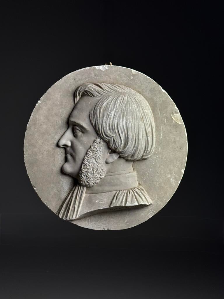 Gips Plaque 19e eeuw, Antiek en Kunst, Ophalen