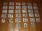 oud emaille huisnummer Leeuwarden huis nummerbord bord, Antiek en Kunst, Ophalen of Verzenden