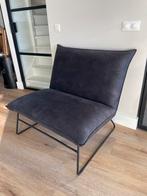 Loods 5 Loveseat donkergrijs met metalen onderstel, Huis en Inrichting, Ophalen of Verzenden, Zo goed als nieuw, Eén, Stof