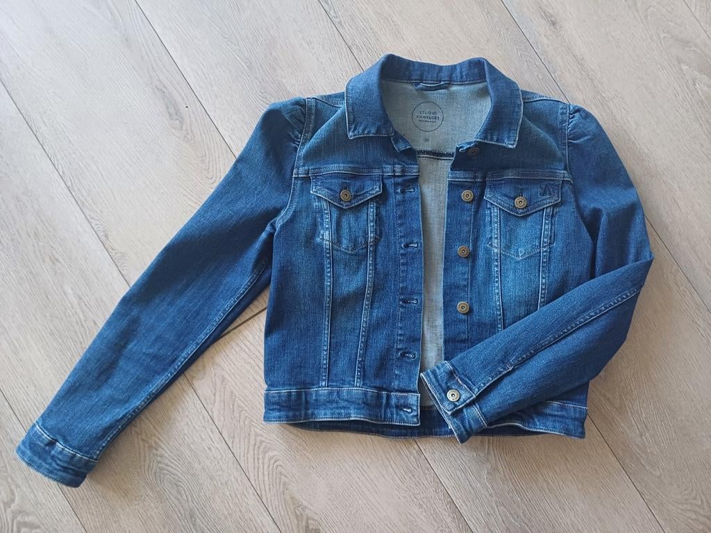 Sissi jeans jacket Studio Anneloes maat M, izgs, Ophalen of Verzenden, Zo goed als nieuw, Maat 38/40 (M), Blauw