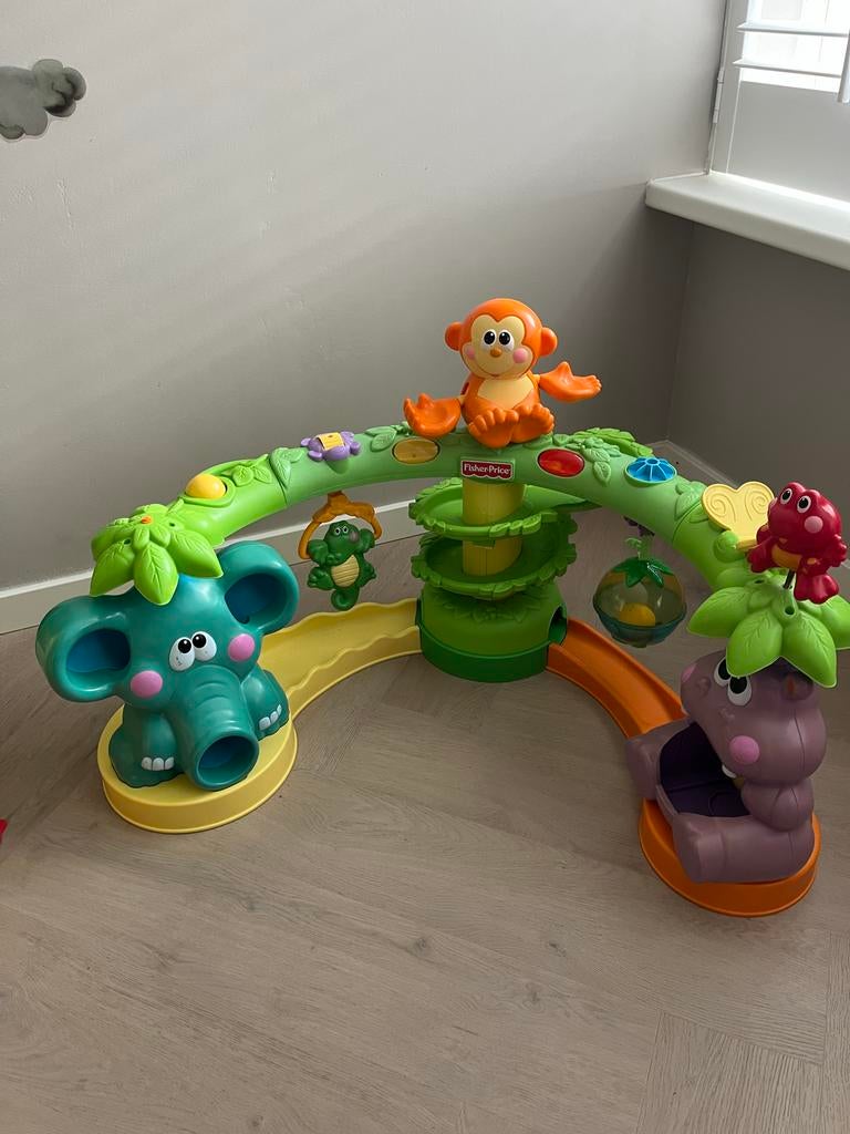 Fisher-Price Go Baby Go Crawl & Cruise Muzikale Jungle, Kinderen en Baby's, Speelgoed | Fisher-Price, Ophalen of Verzenden, Gebruikt