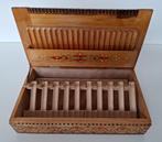 Vintage Houten sigaretten kistje, Ophalen, Gebruikt, Overige typen