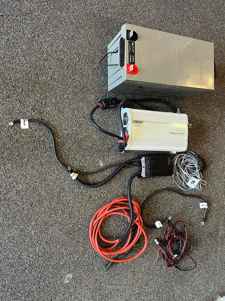 Modul System omvormer set / 12v / 2000w, Ophalen of Verzenden, Gebruikt, Elektra en Verlichting, Zeilboot of Motorboot