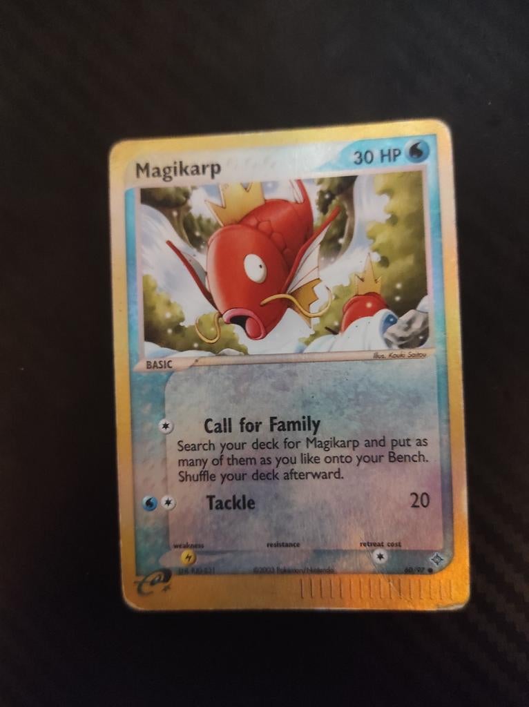 Magikarp 60/97 EX Dragon Reverse holo, Ophalen of Verzenden, Zo goed als nieuw, Losse kaart, Foil