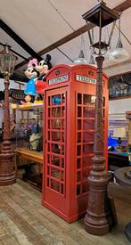 lantaarnpaal met koperen vierkante kap antiek model 320 cm, Ophalen, Gebruikt, Staande lamp, Netvoeding