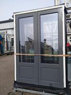 Kozijn met dubbele tuin paneel deuren, Nieuw, Ophalen of Verzenden, Buitendeur, Hout