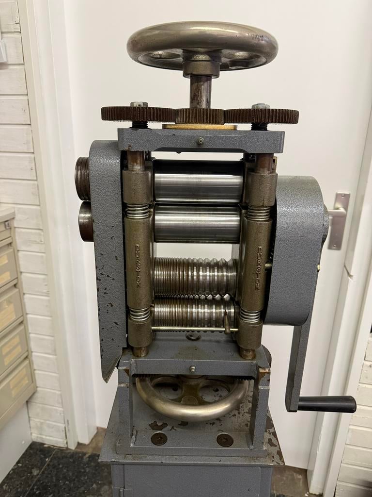 Durston dubbele goudsmid, zilversmid plaat en draad wals, Ophalen, Gebruikt