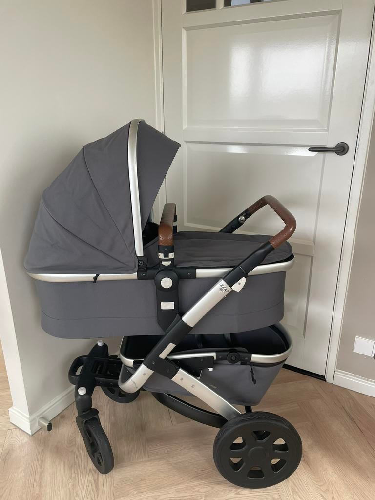 Als nieuw! Joolz Stone Grey Geo 3-in-1 complete set!, Zo goed als nieuw, Combiwagen, Verstelbare duwstang, Ophalen
