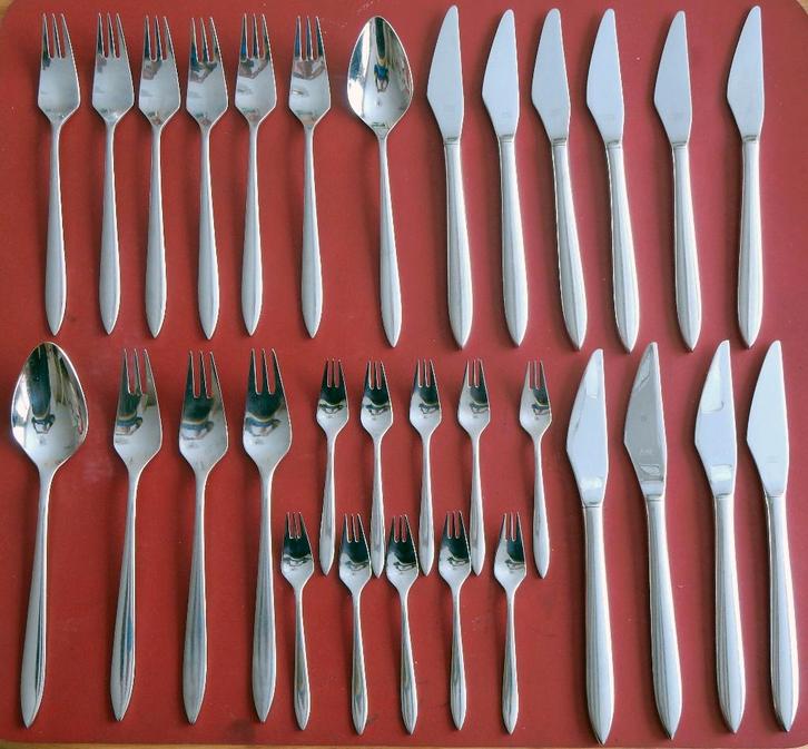 Gero Zilduro Festi 750 design bestekdelen, Antiek en Kunst, Antiek | Bestek, Ophalen of Verzenden