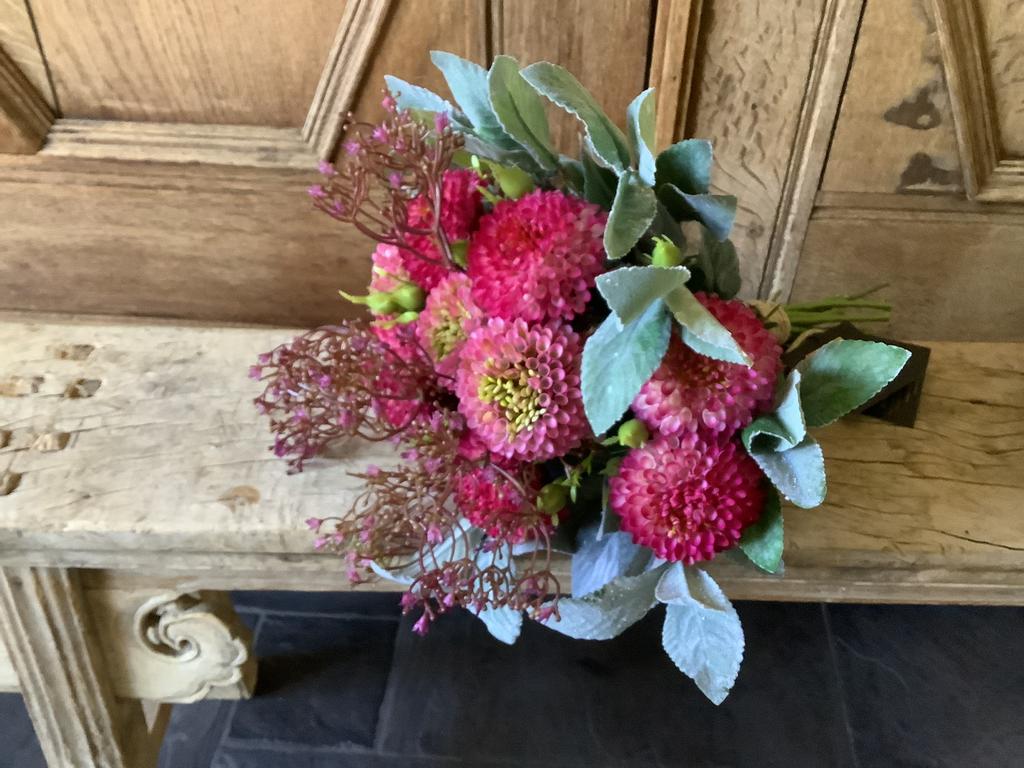 NIEUW fors boeket Zinnia kunstbloemen en takken, Ophalen of Verzenden, Nieuw