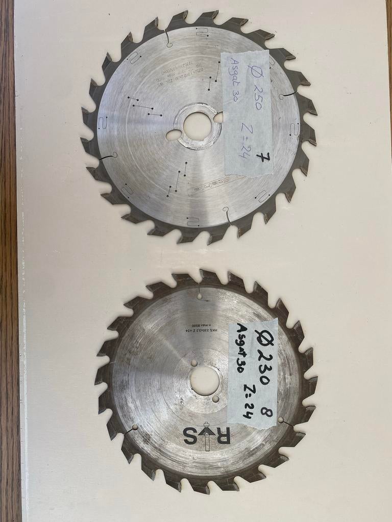 Diverse Zaagbladen - Cirkelzaagbladen, Ophalen of Verzenden, Gebruikt, Cirkelzaag