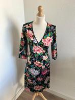 King Louie maat L prachtige bloemen crossdress jurk 3146, Zwart, Maat 42/44 (L), Ophalen of Verzenden, Zo goed als nieuw