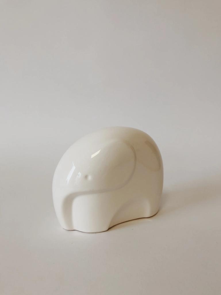 VINTAGE KERAMIEKEN BEELDJE | OLIFANT, Ophalen of Verzenden, Zo goed als nieuw, Dier