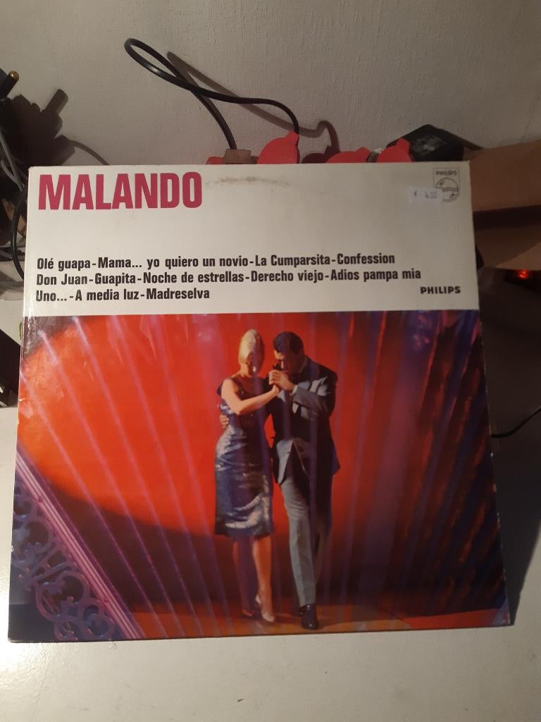 Malando en zijn tango orkest (Z212-161), Cd's en Dvd's, Vinyl | Latin en Salsa, Ophalen of Verzenden, Zo goed als nieuw, Overige formaten