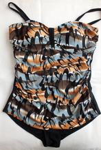 badpak met buikstuk/rokje/mt 44C/zwart,grijs,wit,beige/zgan, Kleding | Dames, Ophalen of Verzenden, Zo goed als nieuw, Overige kleuren